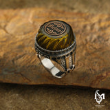 Sterling Silver Men's Ring - Turban-Inspired Heritage Design