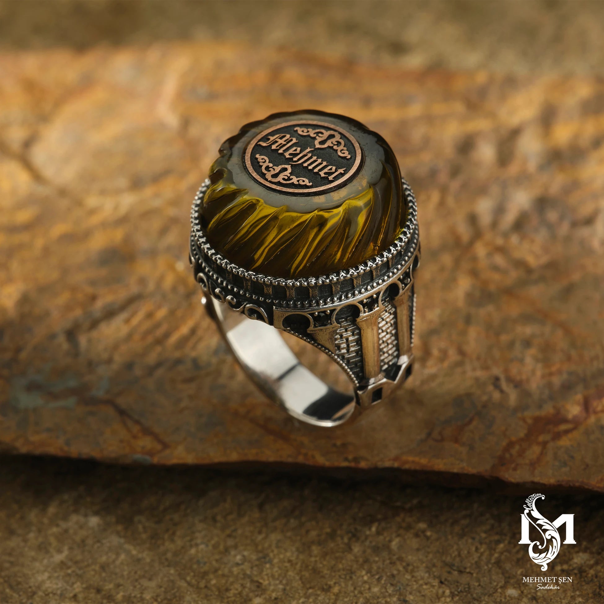 Sterling Silver Men's Ring - Turban-Inspired Heritage Design