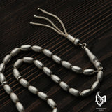 Polished Sterling Silver Prayer Beads - Elegant Handcrafted Design