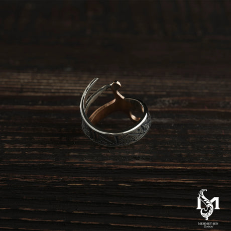 Sterling Silver Men's Ring - Zulfikar Sword Design