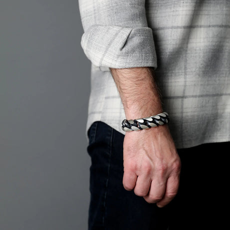 Sterling Silver Gourmet Chain Bracelet - Bold Statement Link