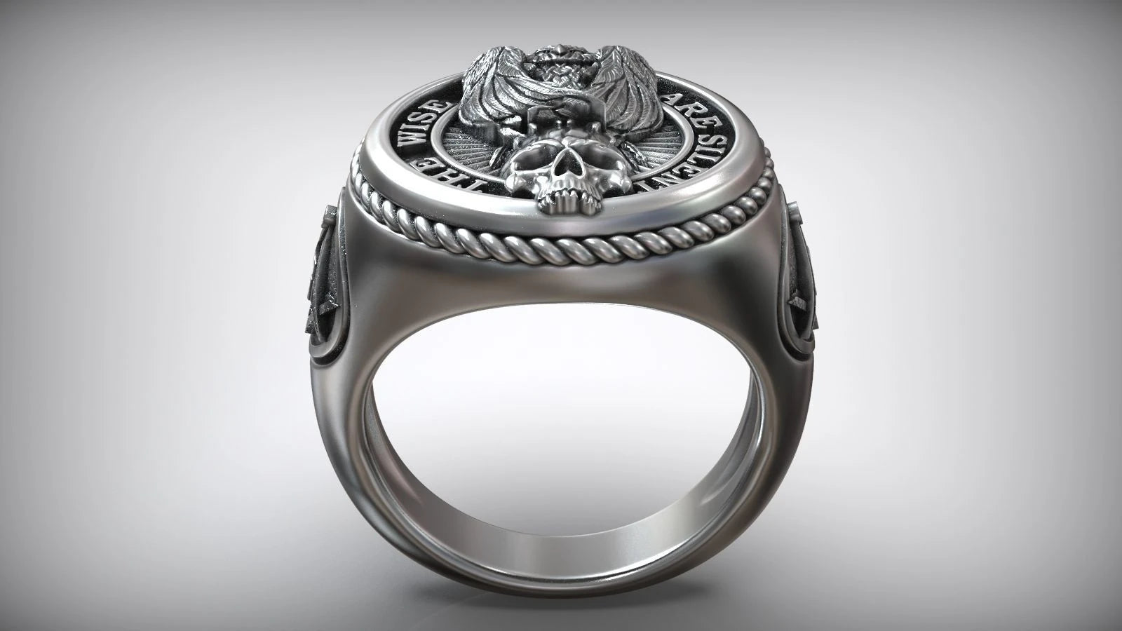 Premium Owl Masonic Symbol Ring