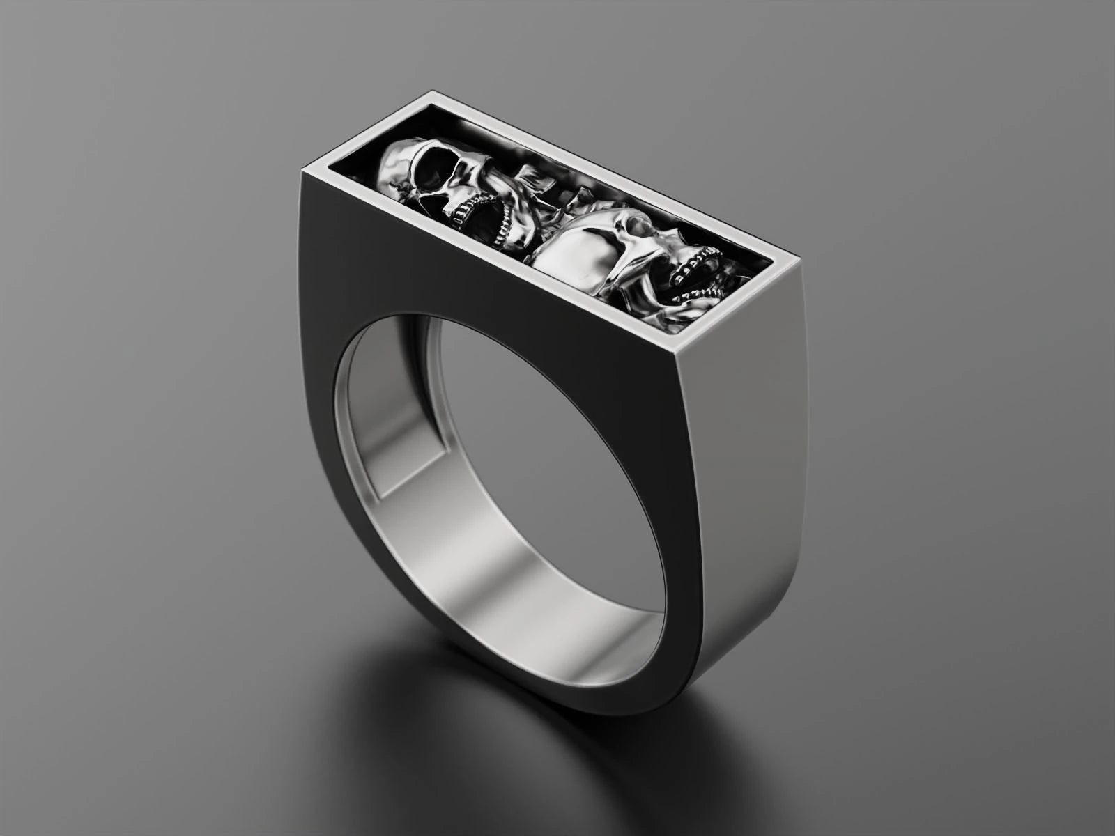 Premium Skull Signet Ring