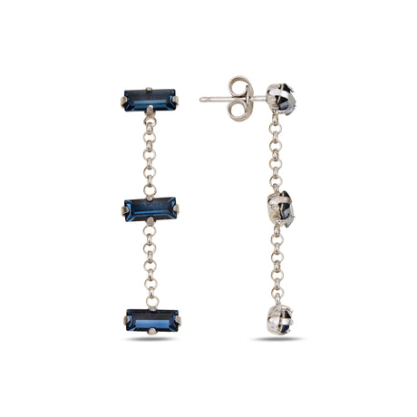 Minimalist Linear Drop Earrings - Effortless Everyday Sparkle