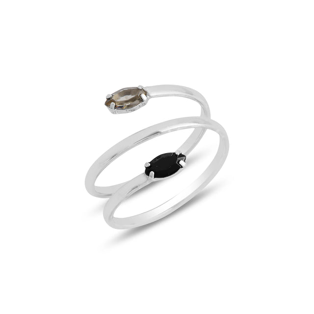 Elegant Double Band Ring - Sophisticated Neptune-Inspired Style