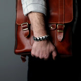 Sterling Silver Curb Chain Bracelet - Bold Statement Design