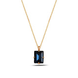 Minimalist Baguette Necklace - Elegant Everyday Sparkle