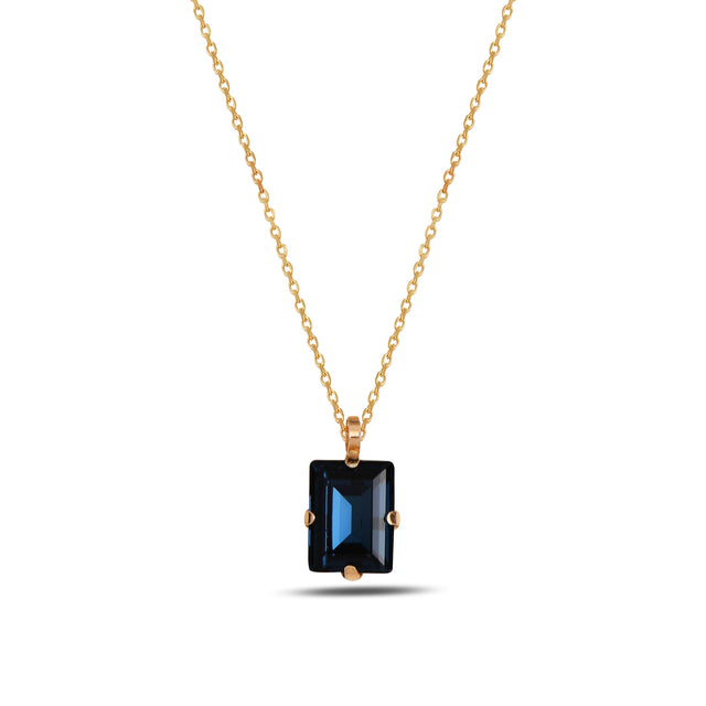Minimalist Baguette Necklace - Elegant Everyday Sparkle