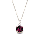 Brilliant Stone Pendant Necklace - Minimalist Everyday Sparkle