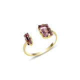 Sienna Open Ring - Elegant Minimalist Design with Sparkle