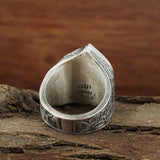 Sterling Silver Men's Ring - Intricate Alhambra Heritage Design