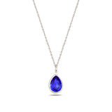 Náhrdelník Sterling Silver Cura Mini – topaz a modré krystaly Swarovski