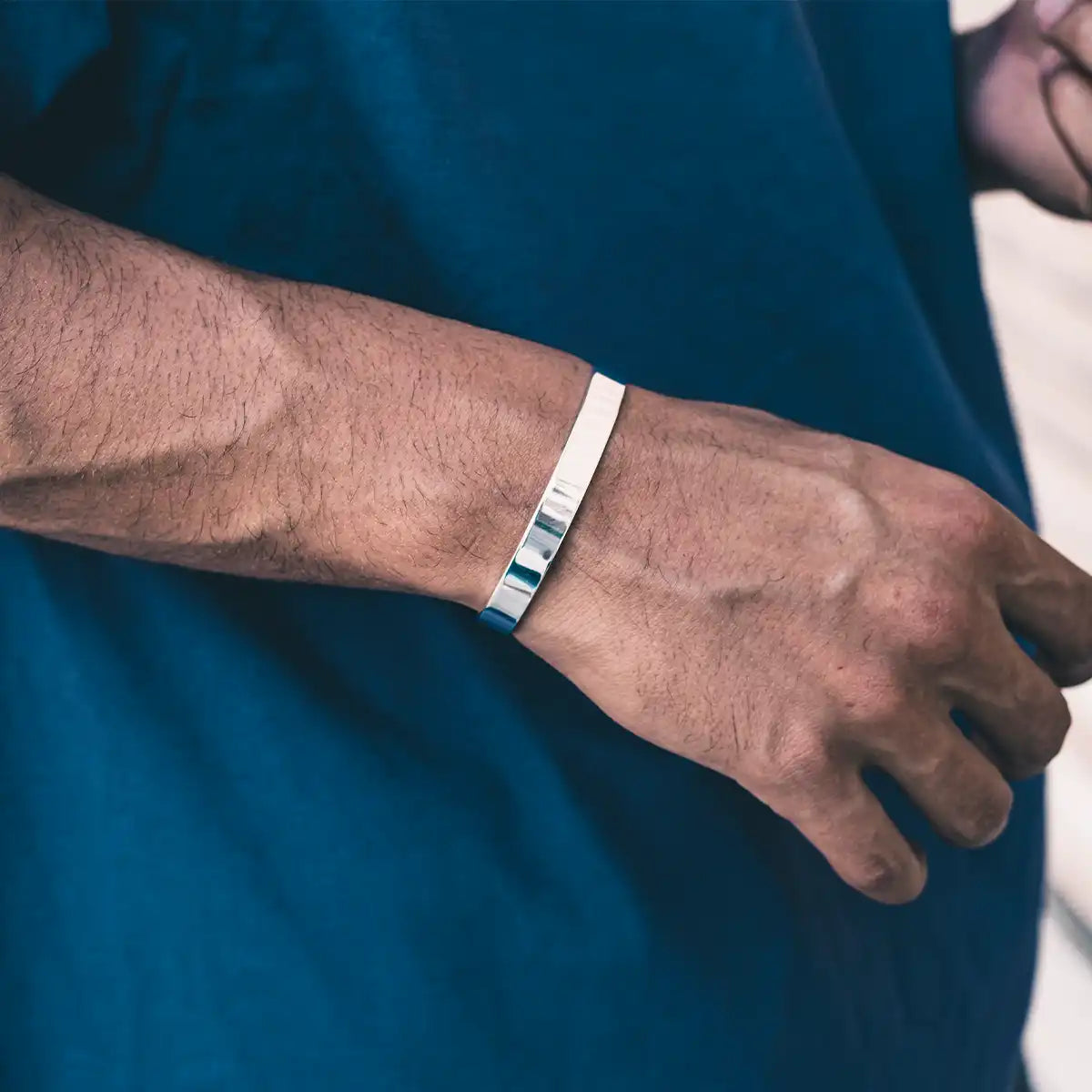 Sterling Silver Bangle - Polished Minimalist Design