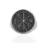 Sterling Silver Ring - Bold Viking Compass Symbol of Guidance