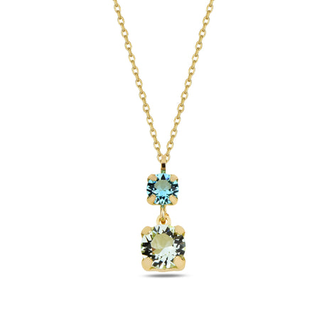 Oval Cut Crystal Pendant Necklace - Timeless Voluminous Design