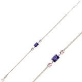 Elegant Three Stone Bracelet - Sparkling Trio Design