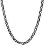 Sterling Silver Einar Chain Necklace - Unique Interlocking Design