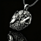 Premium Artisan Twin Wolf Necklace