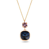 Collier pendentif fleur d'iris délicate - Féminin et chic