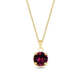 Brilliant Stone Pendant Necklace - Minimalist Everyday Sparkle