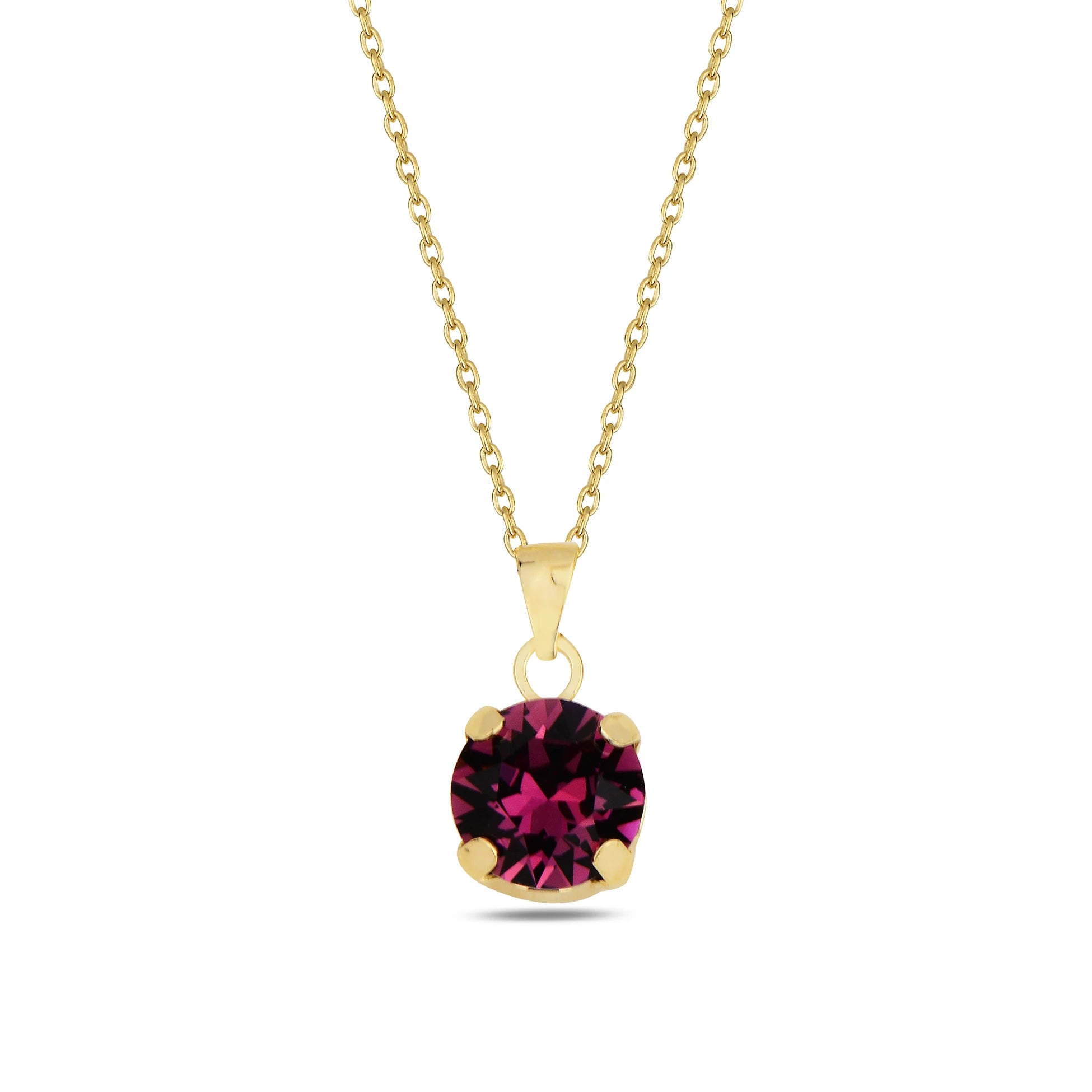 Brilliant Stone Pendant Necklace - Minimalist Everyday Sparkle