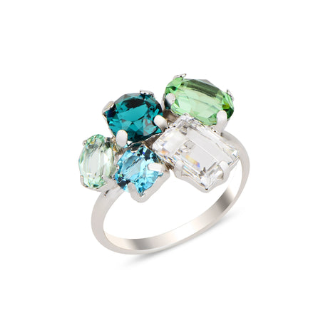 High-Quality Metal Geometric Ring - Salacia Sculptural Design