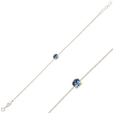 Clear Stone Solitaire Bracelet - Feminine Everyday Elegance