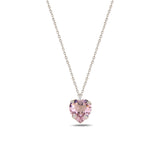 Yellow Gold Plated Sterling Silver Swarovski Crystal Love Necklace