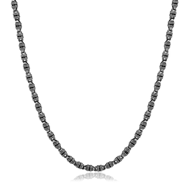 Sterling Silver Chain Necklace - Bold Kratos Link Design