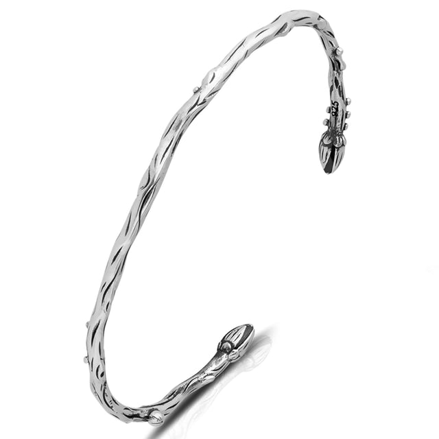 Sterling Silver Bracelet - Handcrafted Spring Blossom Design