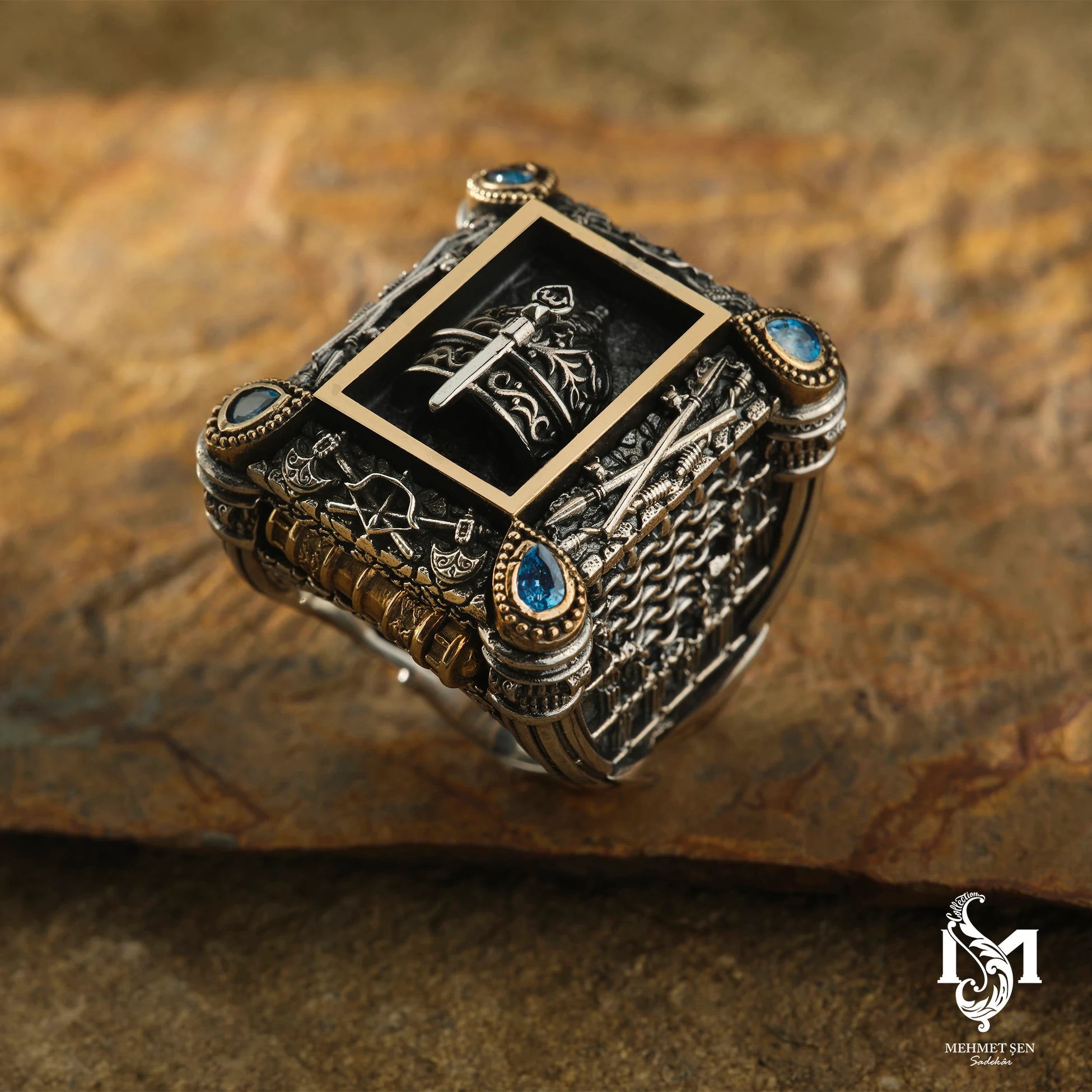 Men's Heritage Victory Ring - Bold Intricate Design