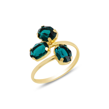 Elegant Wrap Ring - Feminine & Romantic Design, Nature-Inspired Hues