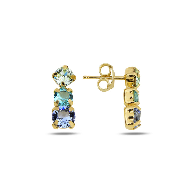Gold Mini Cluster Earrings - Timeless Modern Design