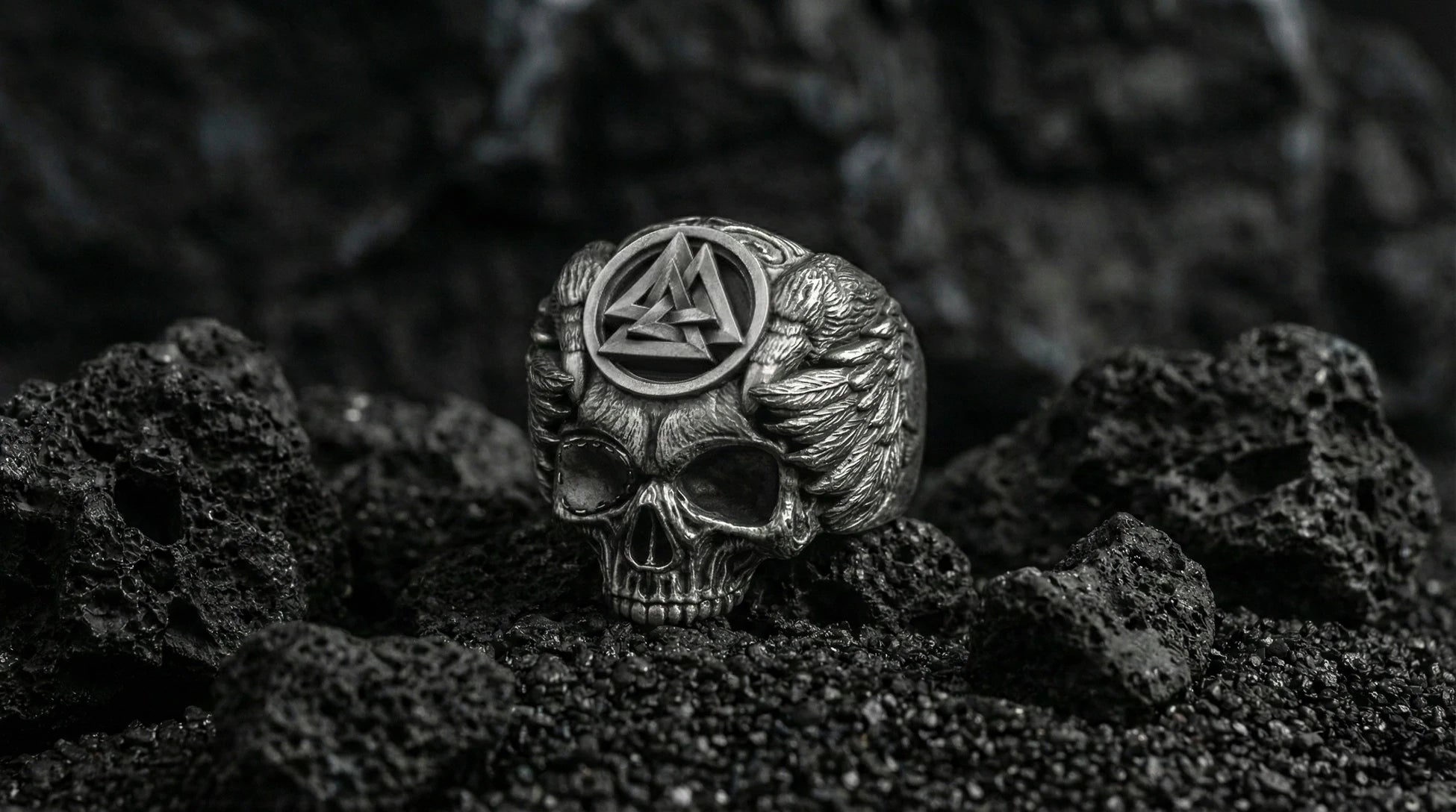 Premium Norse Valknut Symbol Ring