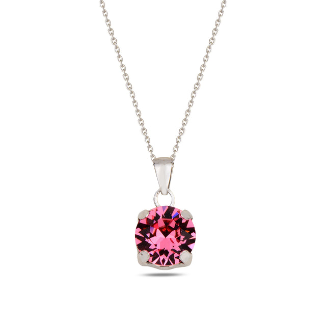 Brilliant Stone Pendant Necklace - Minimalist Everyday Sparkle