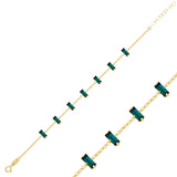 Brilliant Half Eternity Bracelet - Dainty & Elegant Design
