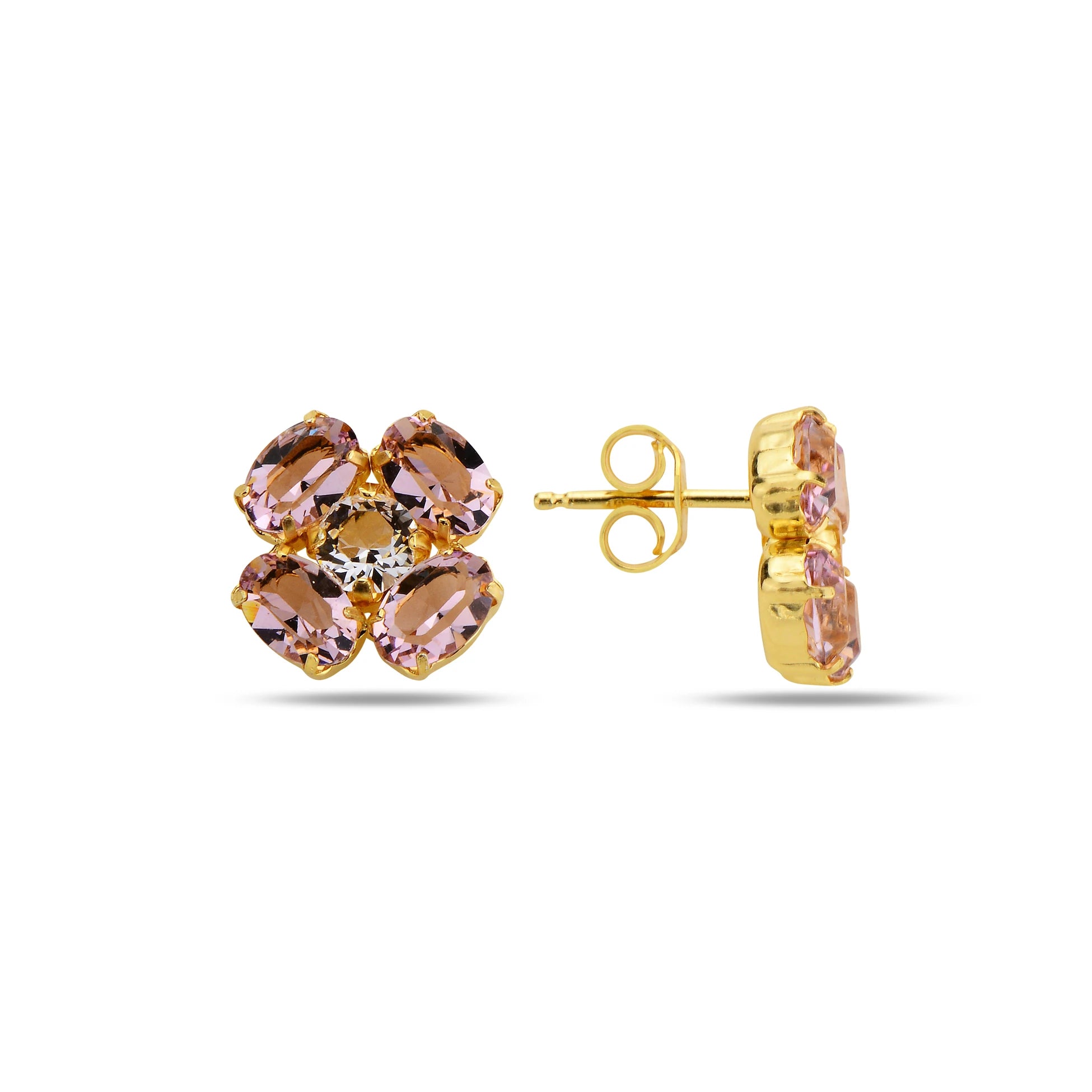 Geometric Oval Drop Earrings - Modern Rounded Elegance