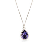 Náhrdelník Sterling Silver Cura Mini – topaz a modré krystaly Swarovski