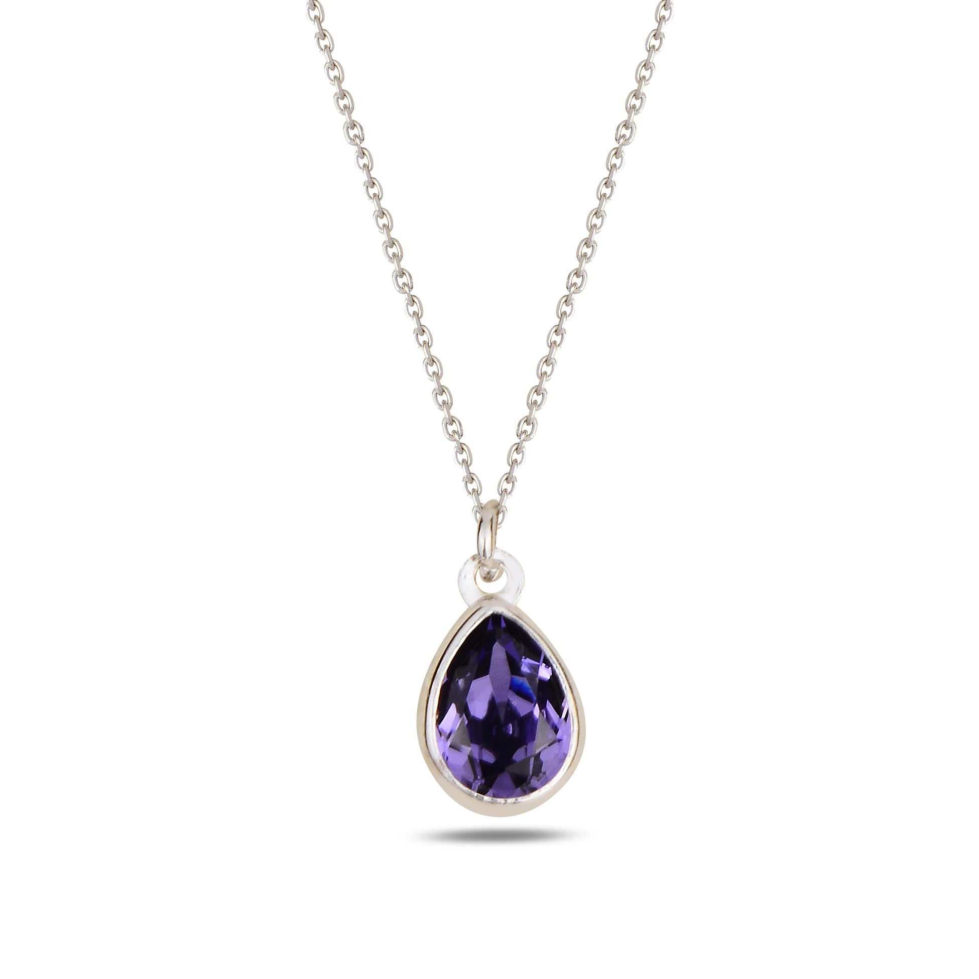 Náhrdelník Sterling Silver Cura Mini – topaz a modré krystaly Swarovski