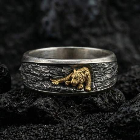 Premium Artisan Wild Tiger Statement Ring
