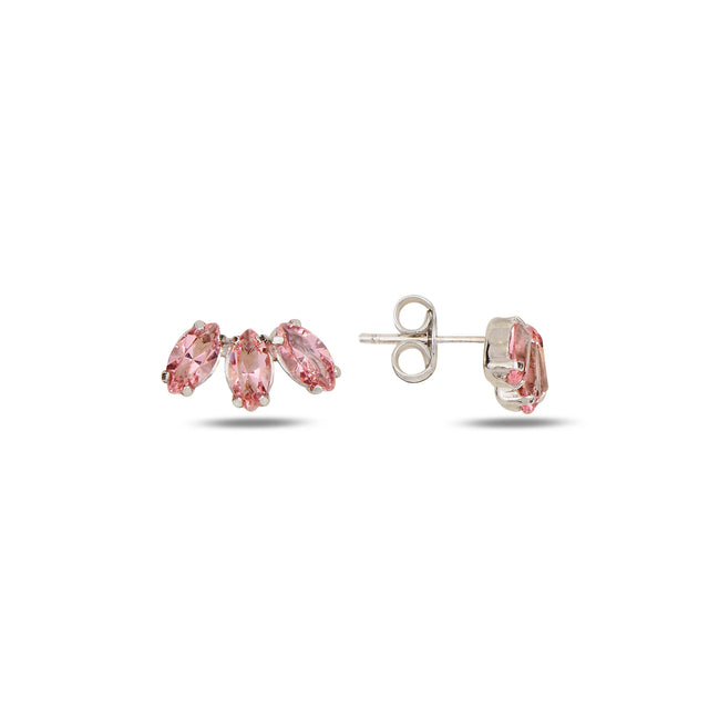 Marquise Swarovski Crystal Sterling Silver Earrings
