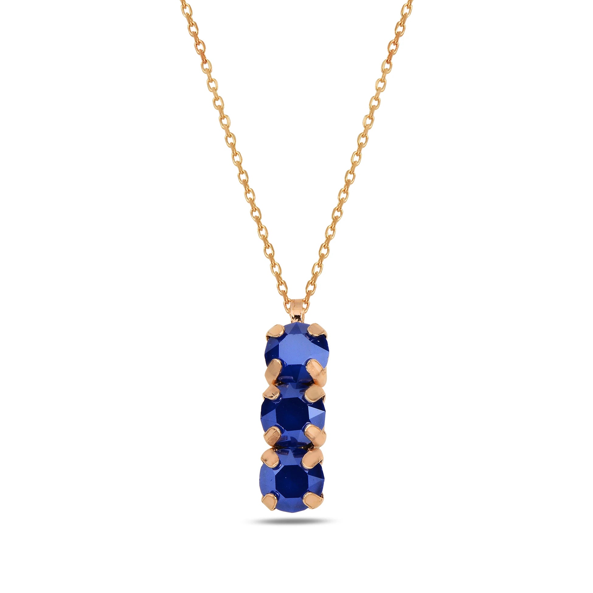 Lustrous Metal Trio Necklace - Modern Minimalist Design