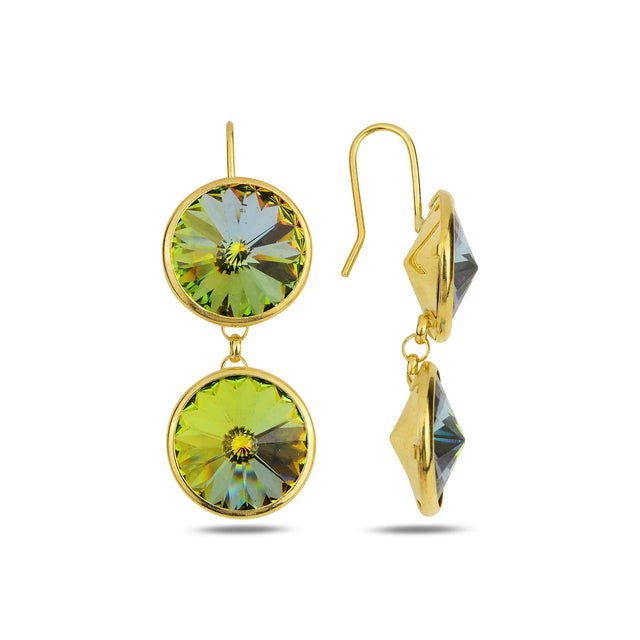 Vintage-Inspired Duo Earrings - Elegant Dual Design