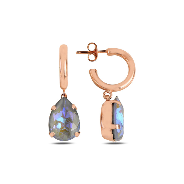 Elegant Hoop Earrings - Dazzling Sparkle & Iconic Pera Style