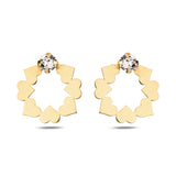Charming Heart Hoop Earrings - Effortless Everyday Elegance