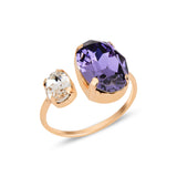 Rounded Elegance Open Ring - Contemporary & Versatile Design