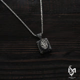 Sterling Silver Men's Necklace - 'Be, and It Is' Inscribed Pendant