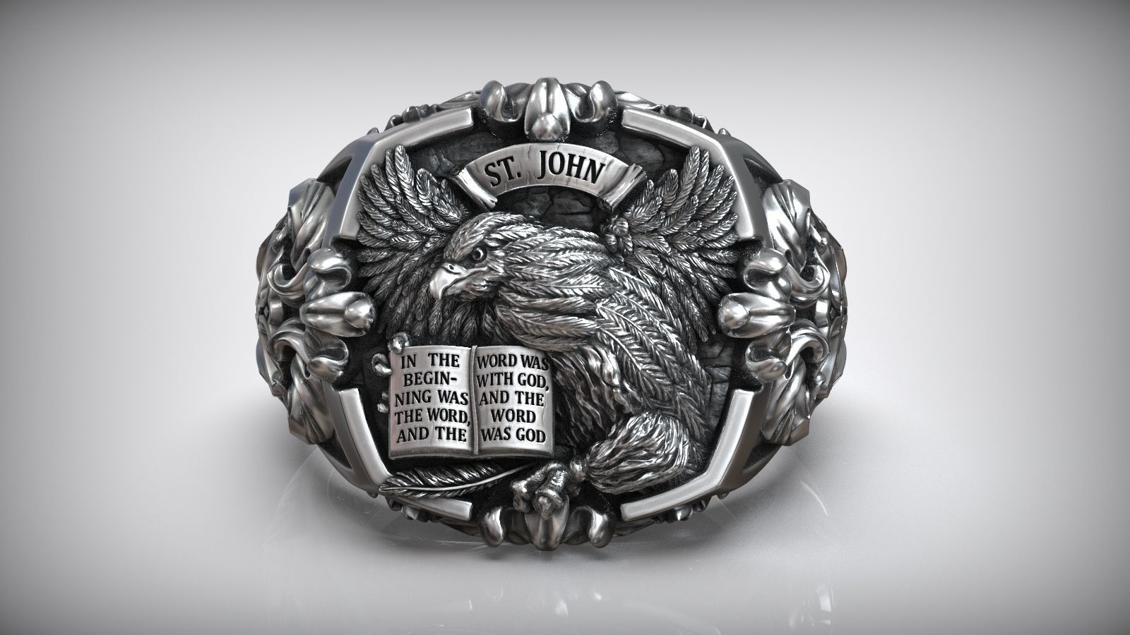 Premium Religious Saint John Yuhanna Ring