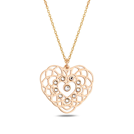 Heart-Shaped Tree of Life Pendant Necklace - Vibrant & Unique