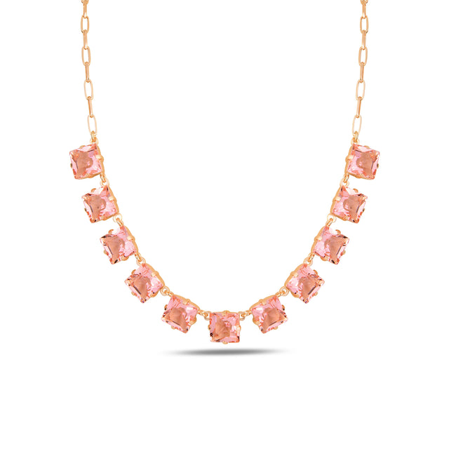 Gaia Multi-Stone Necklace - Natural Palette Mixed Cut Design